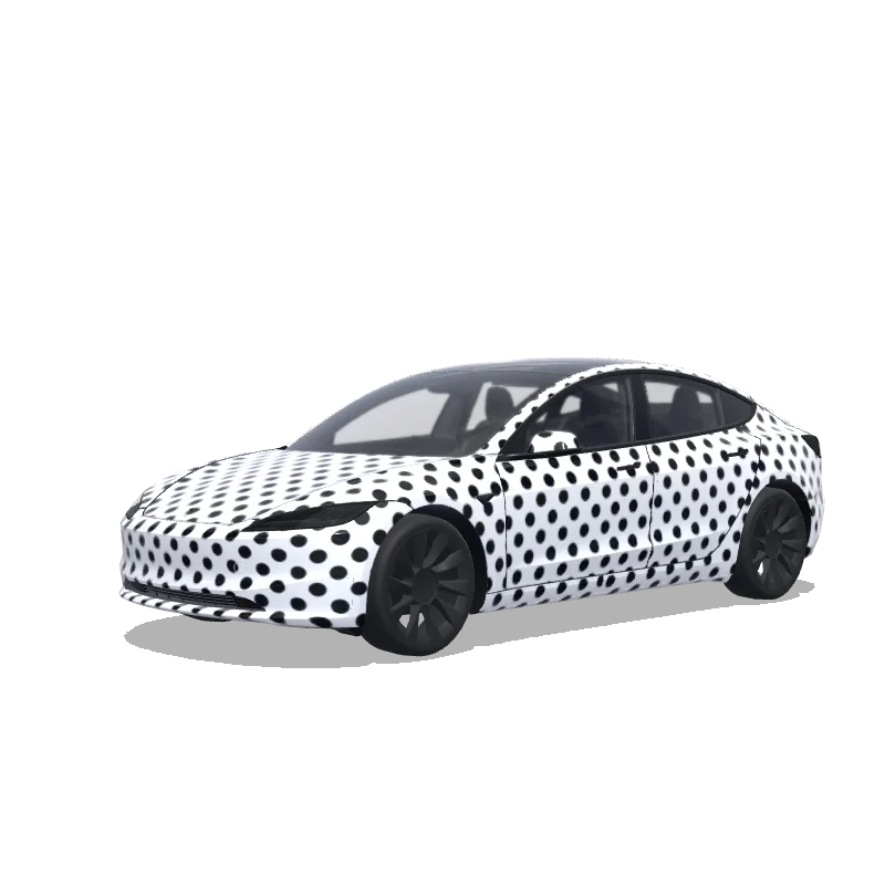 Tesla Model 3 (2024+ Standard/Premium) custom wrap design
