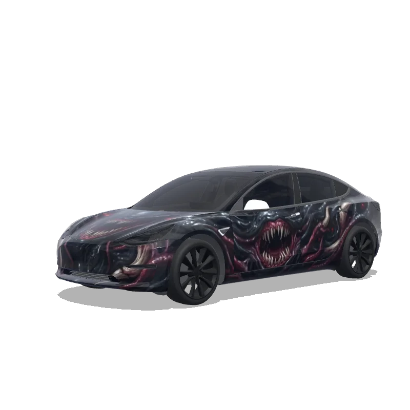 Tesla Model 3 custom wrap design