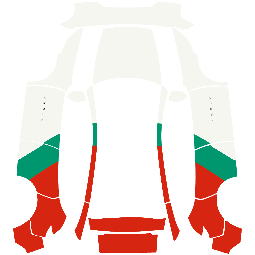 Bulgarian_Stripes - flat wrap PNG for Model Y (2025+ Premium) Paint Shop