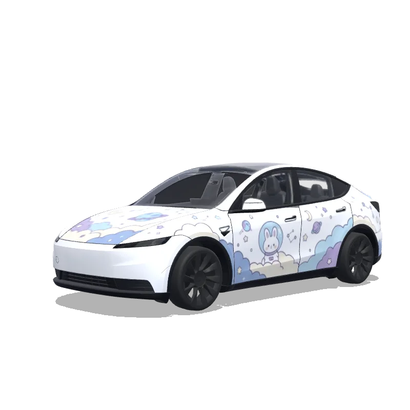 Tesla Model Y (2025+ Standard) custom wrap design