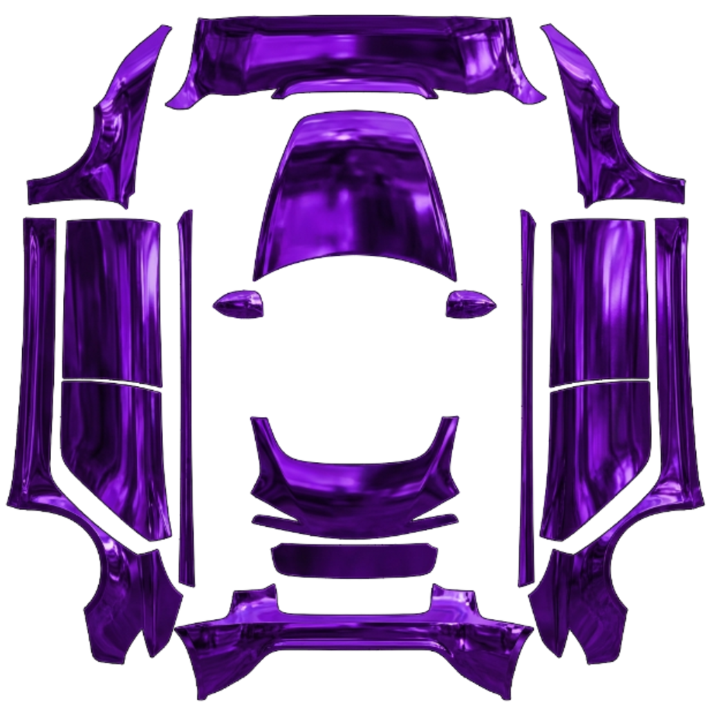 Purple Chrome - flat wrap PNG for Model 3 (2024+ Standard/Premium) Paint Shop