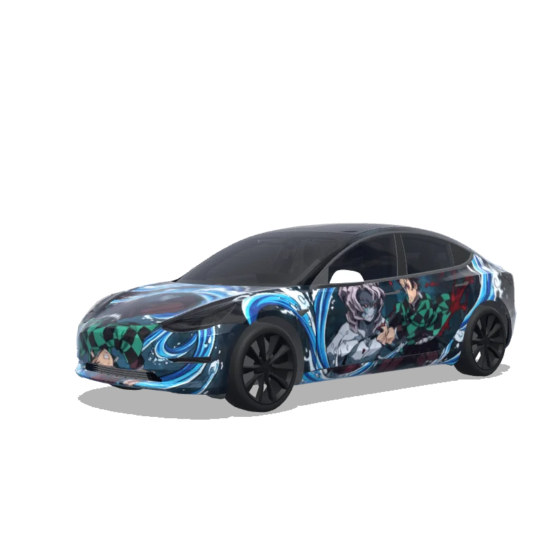 Tesla Model 3 custom wrap design