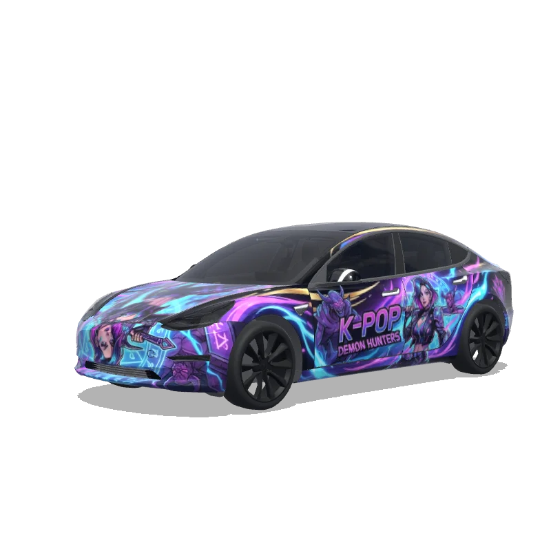 Tesla Model 3 custom wrap design