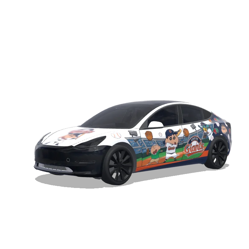 Tesla Model 3 custom wrap design