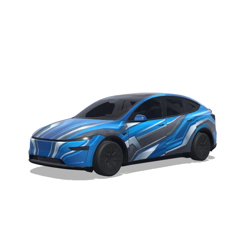 Tesla Model Y L custom wrap design