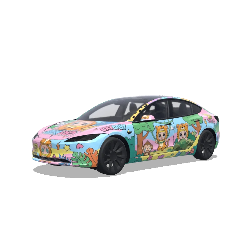 Individuelles Folierungsdesign für Tesla Model 3 (2024+ Standard/Premium)
