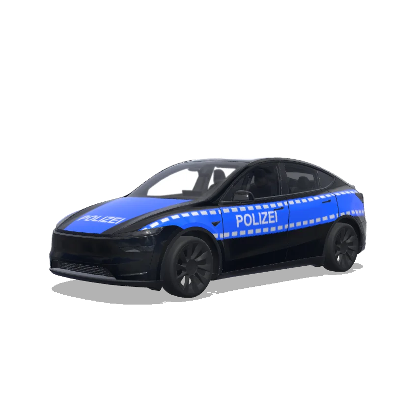 German Police (combine with white or quicksilver car color) - Tesla Model Y (2025+ Premium) wrap