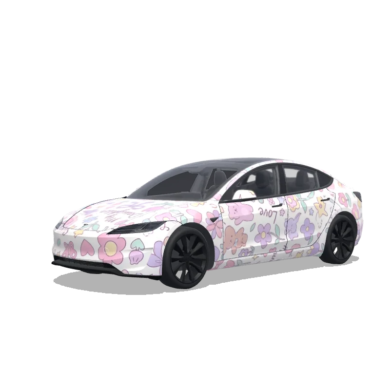 Tesla Model 3 (2024+ Performance) custom wrap design