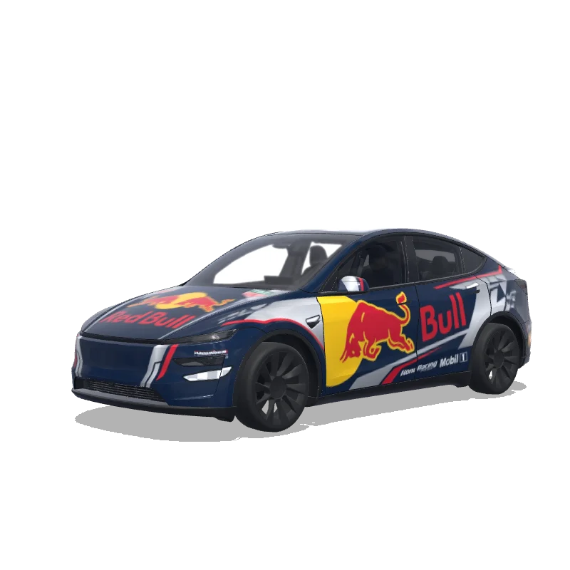 Racing Model Y (2025+ Premium) wrap, 3D Paint Shop preview