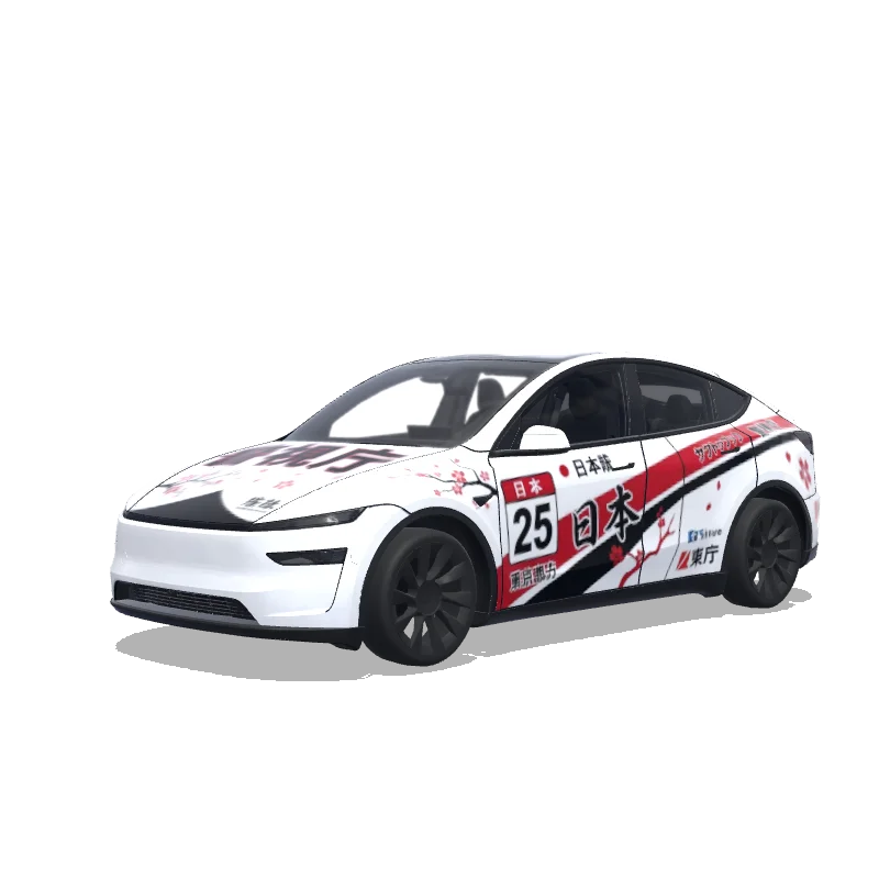 Tesla Model Y (2025+ Premium) custom wrap design