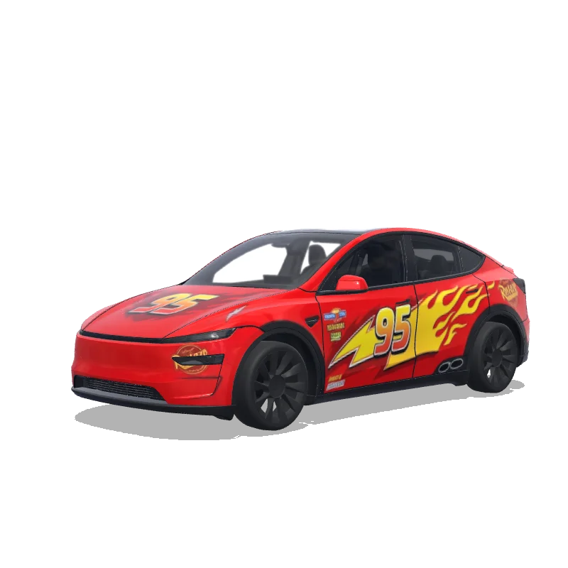 Tesla Model Y (2025+ Premium) tilpasset wrap-design