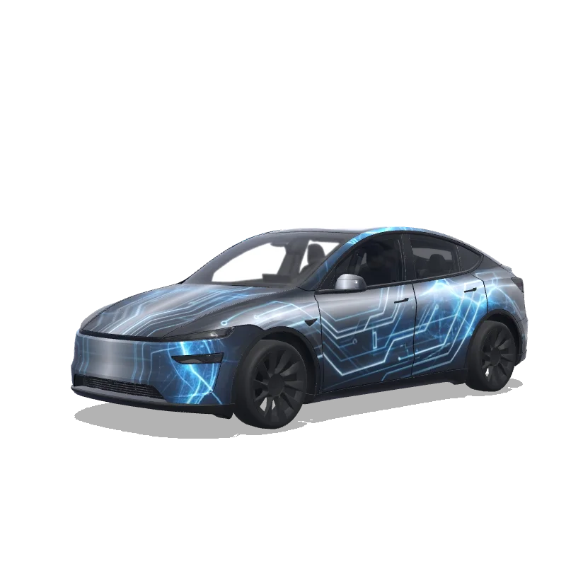 Tesla Model Y (2025+ Premium) custom wrap design
