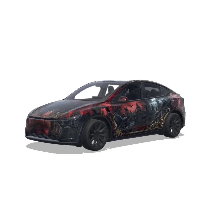 Tesla Model Y (2025+ Premium) custom wrap design