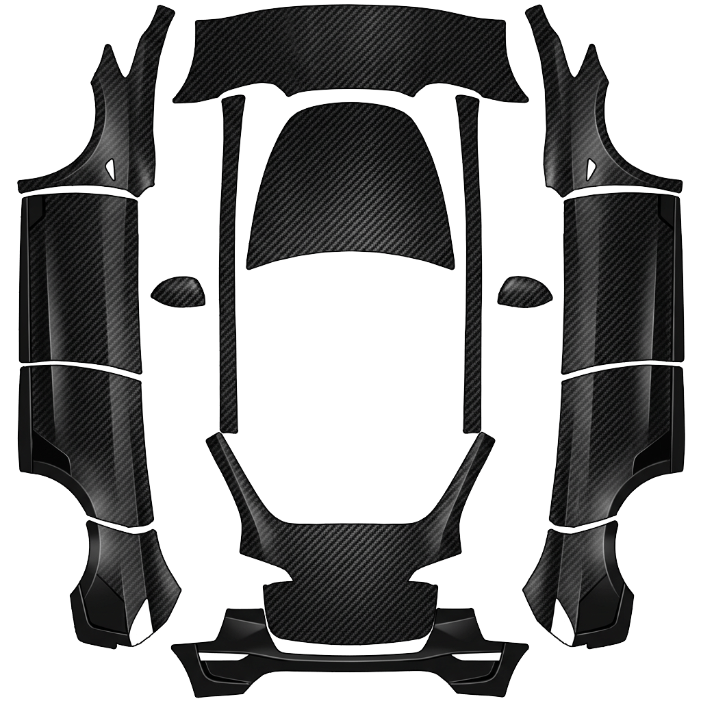 Diseño de vinilo para Model Y - flat wrap PNG for Model Y Paint Shop