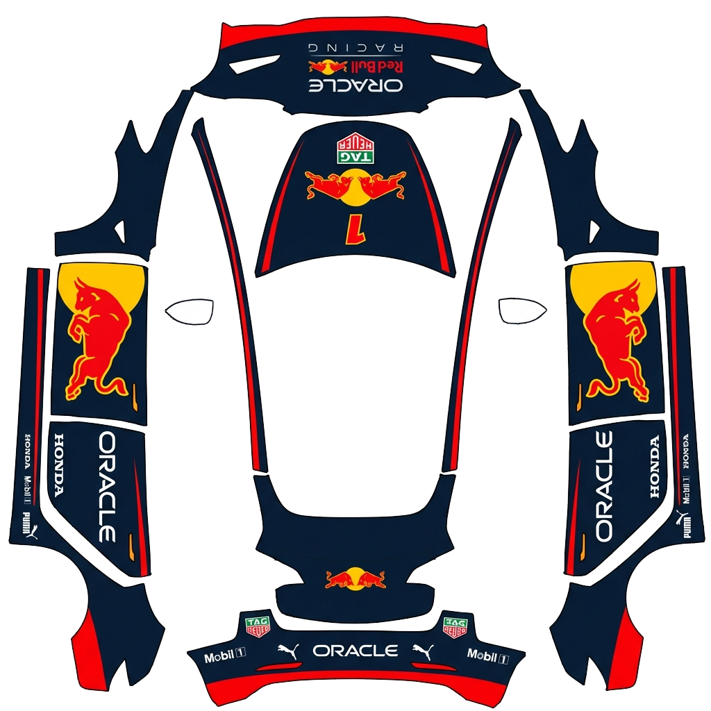 Model 3 改色设计 - flat wrap PNG for Model 3 Paint Shop