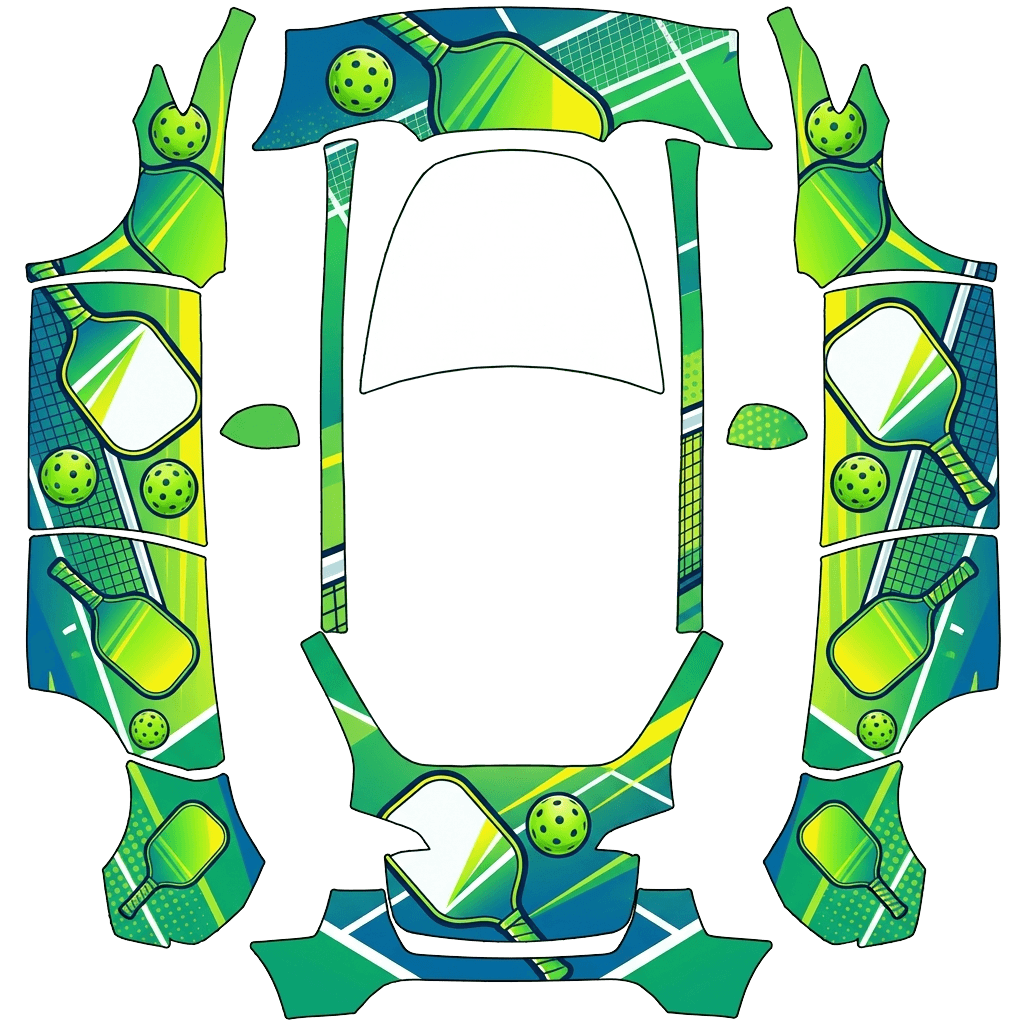 Model Y Wrap Design - flat wrap PNG for Model Y Paint Shop