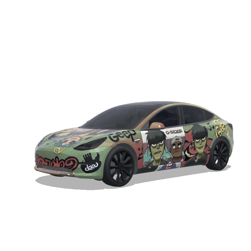 Tesla Model 3 custom wrap design
