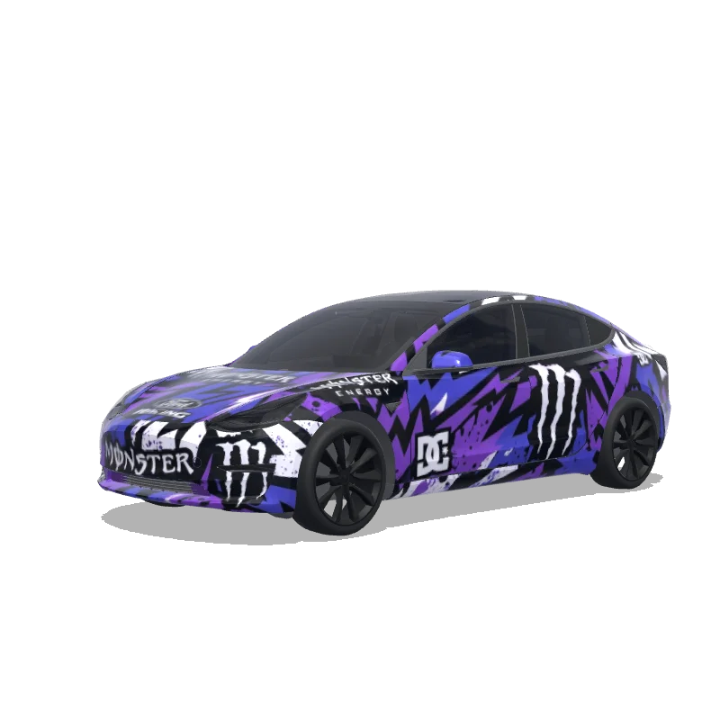 Tesla Model 3 custom wrap design
