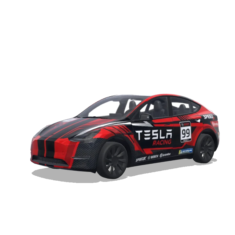 Tesla Model Y custom wrap design