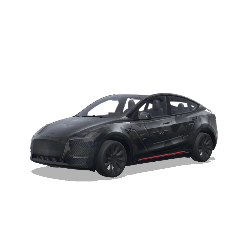 Tesla Model Y tilpasset wrap-design