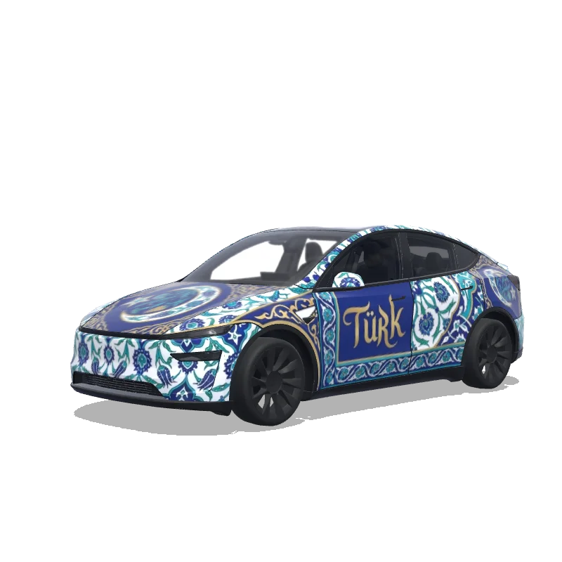 Tesla Model Y (2025+ Premium) custom wrap design