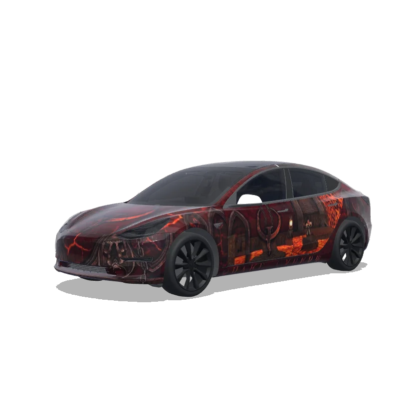 Tesla Model 3 custom wrap design