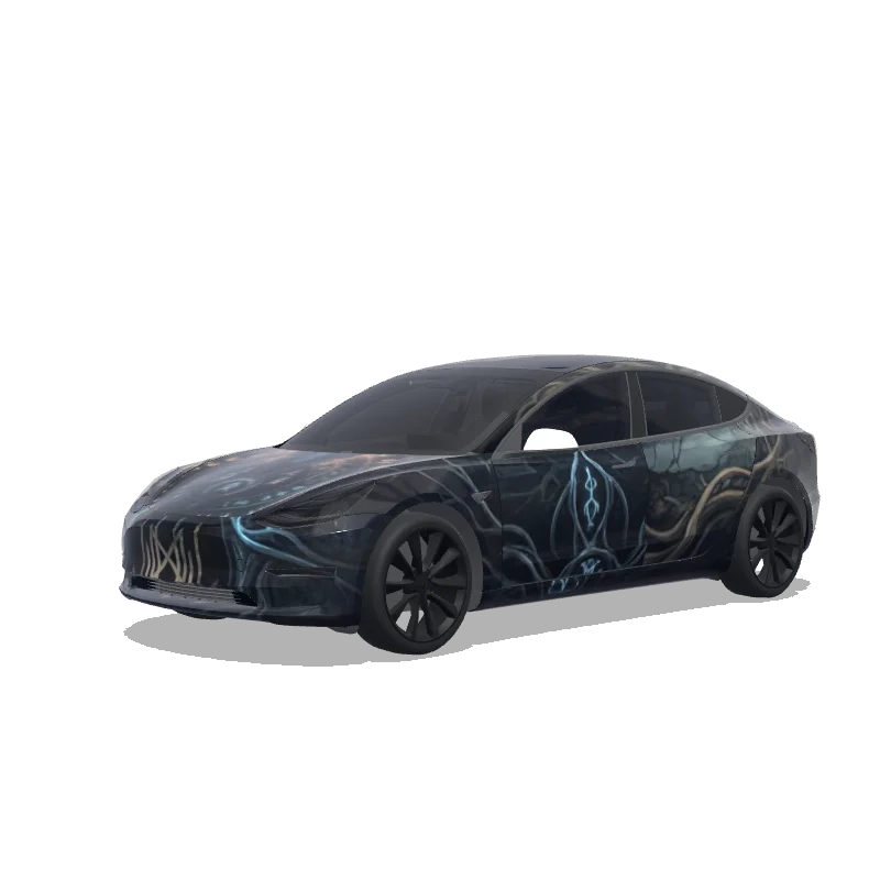 Tesla Model 3 custom wrap design