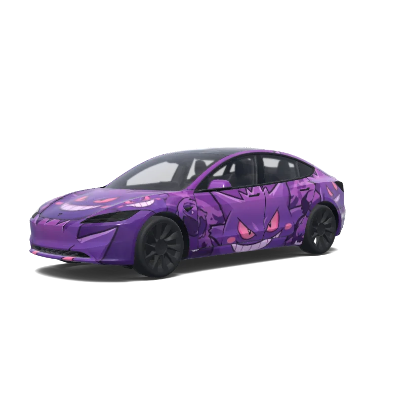 Tesla Model 3 (2024+ Standard/Premium) tilpasset wrap-design