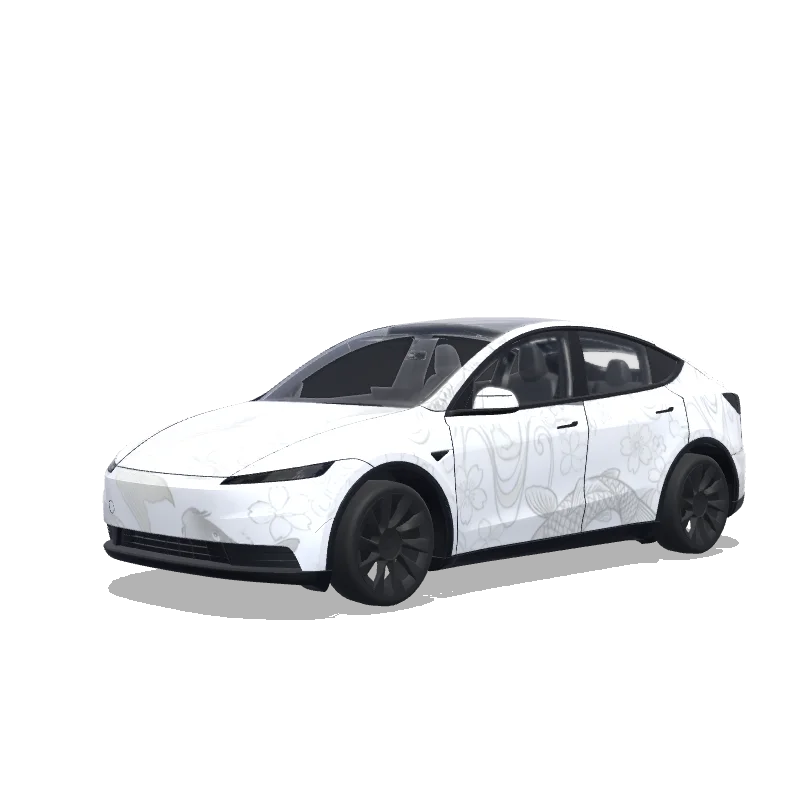 Tesla Model Y (2025+ Standard) custom wrap design
