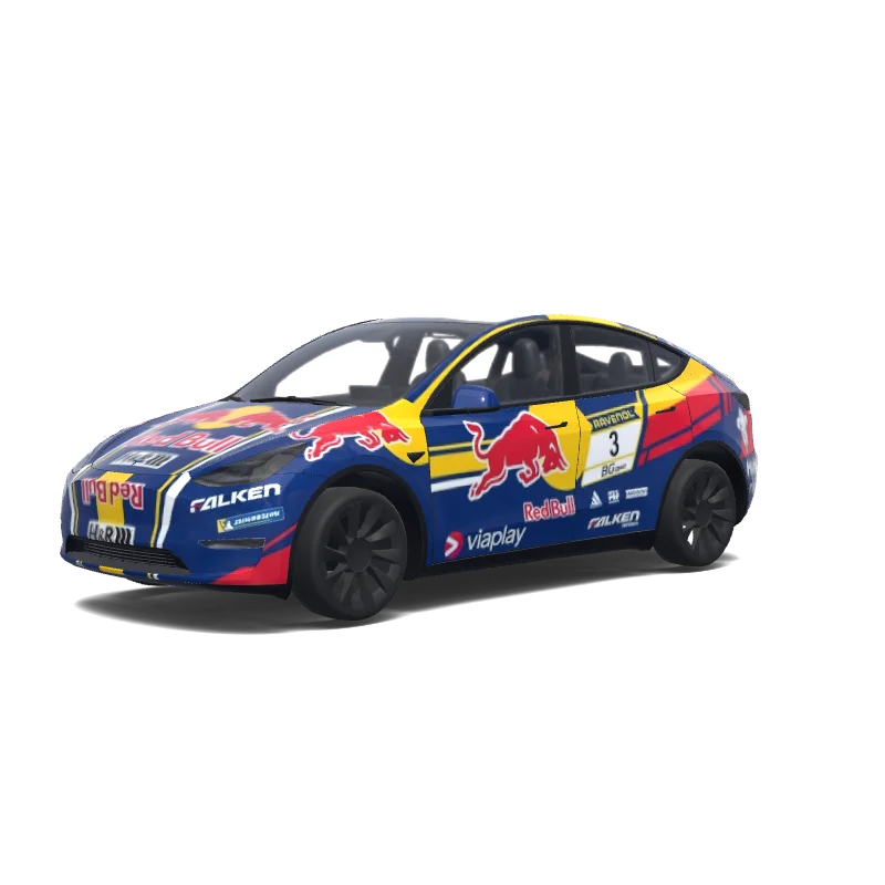 Tesla Model Y tilpasset wrap-design