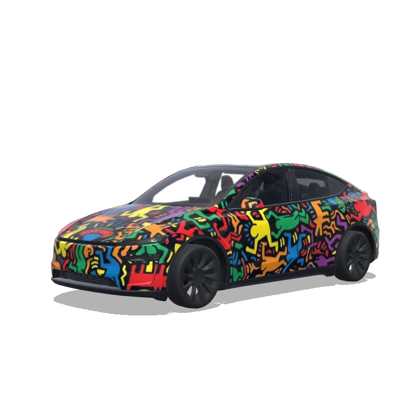 Tesla Model Y (2025+ Premium) custom wrap design