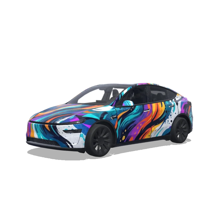 Tesla Model Y (2025+ Premium) custom wrap design