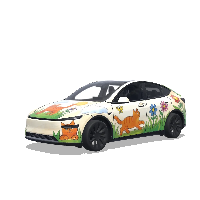 Diseño de wrap personalizado para Tesla Model Y (2025+ Premium)
