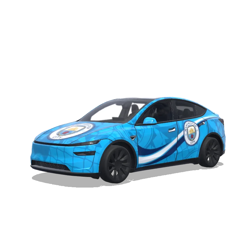 Tesla Model Y (2025+ Premium) tilpasset wrap-design