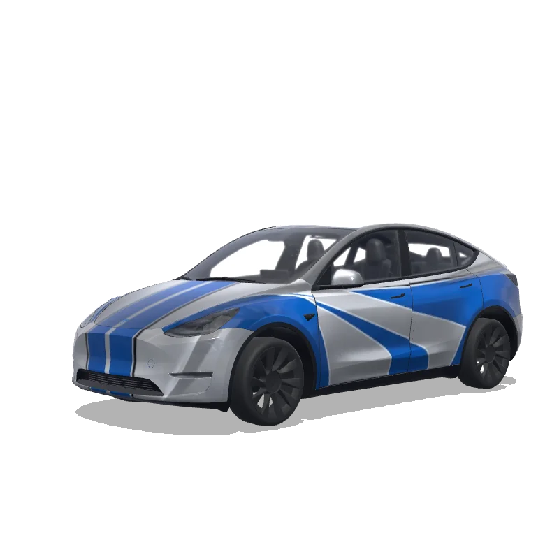 Tesla Model Y custom wrap design