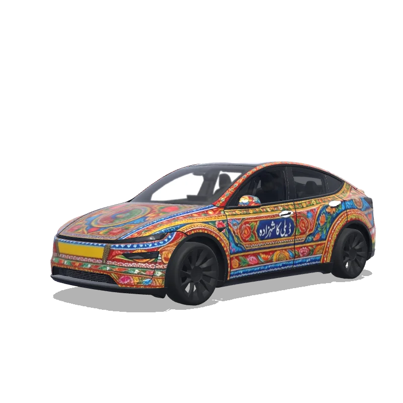 Design wrapping personalizzato Tesla Model Y (2025+ Premium)
