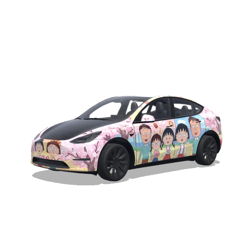 Tesla Model Y custom wrap design