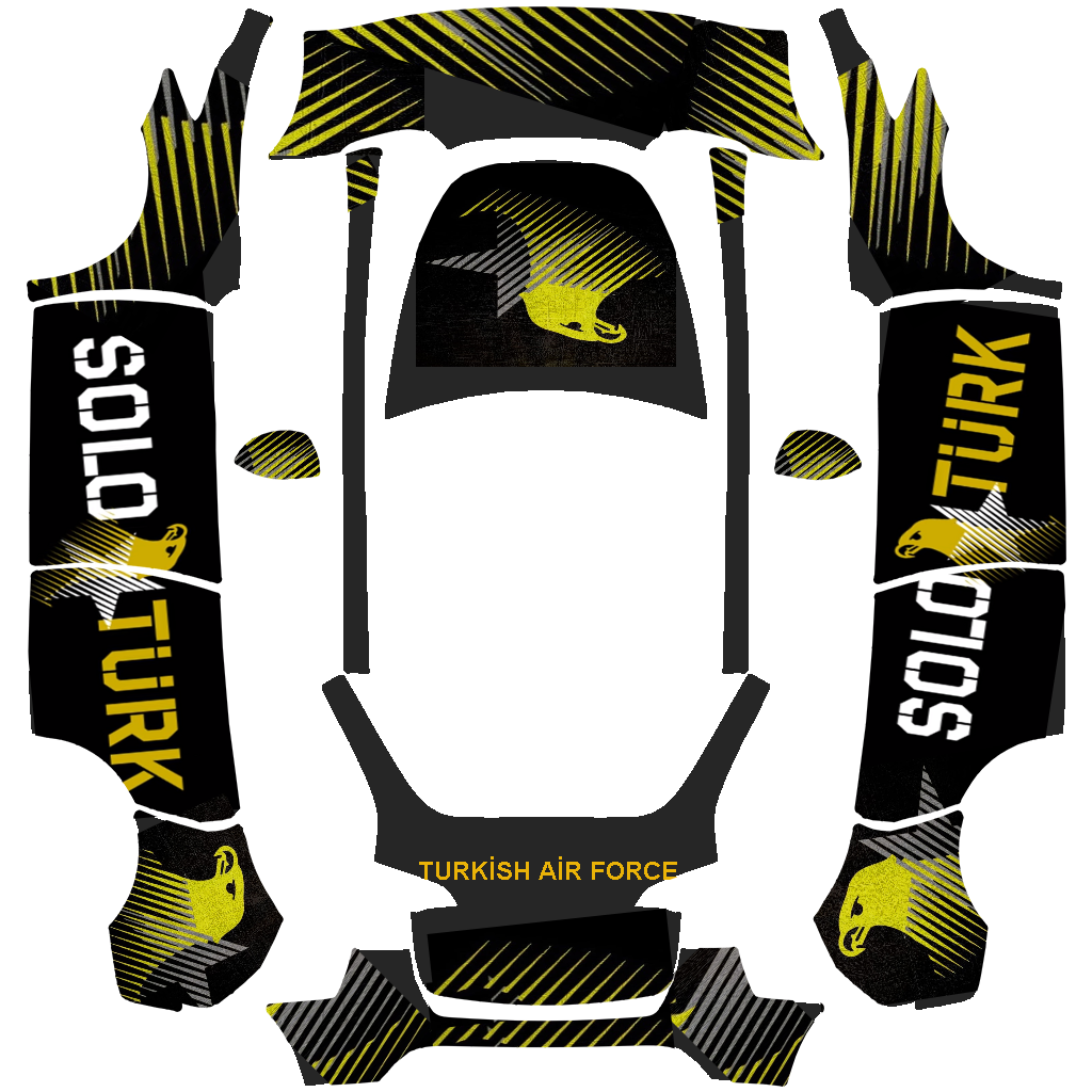 Solo Türk - flat wrap PNG for Model Y Paint Shop