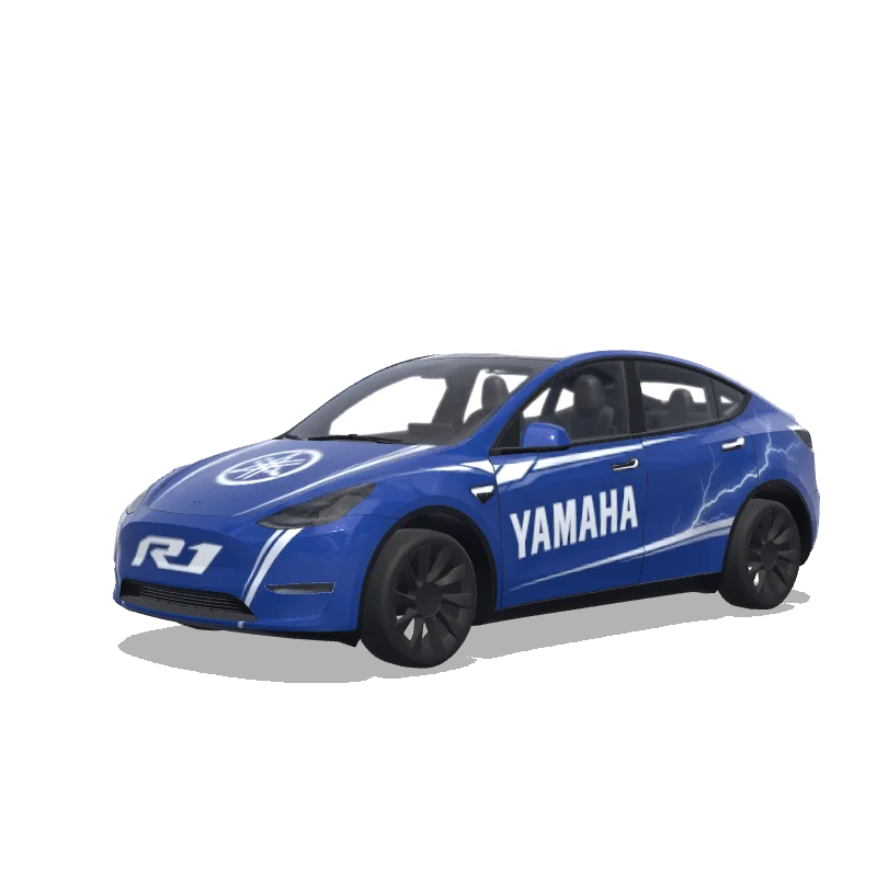 Tesla Model Y custom wrap design