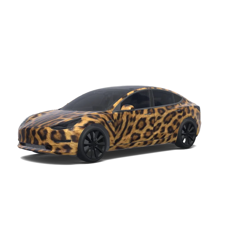 Tesla Model 3 tilpasset wrap-design