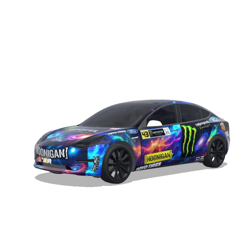 Tesla Model 3 custom wrap design