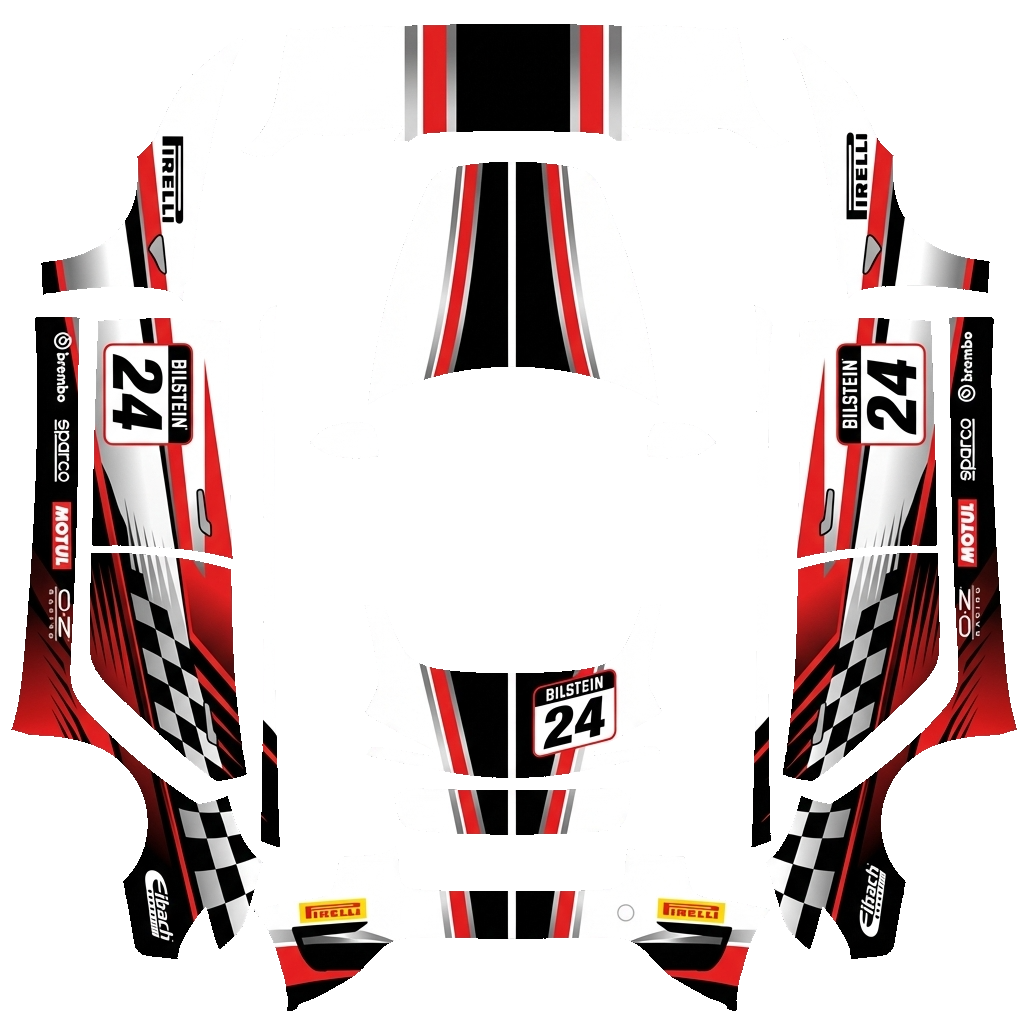 Model 3 Wrap Design - flat wrap PNG for Model 3 (2024+ Standard/Premium) Paint Shop