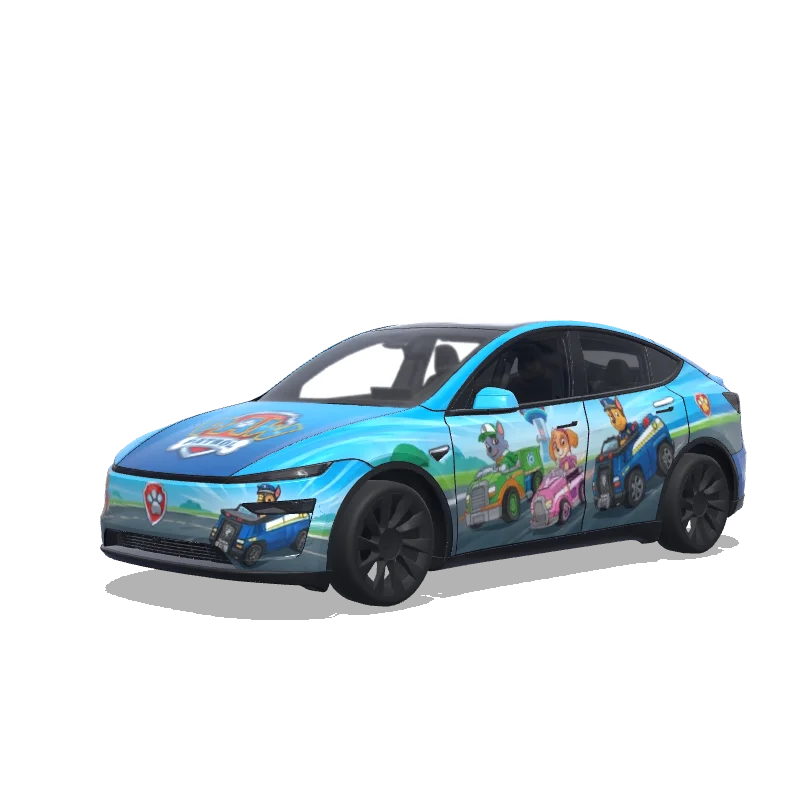 Tesla Model Y (2025+ Premium) custom wrap design
