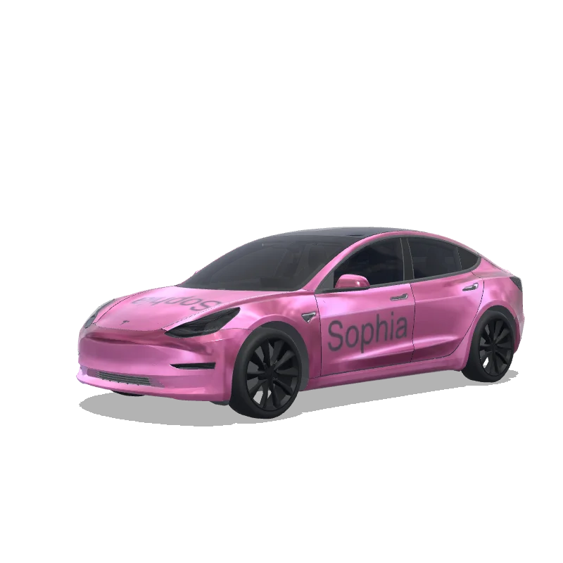 Tesla Model 3 custom wrap design
