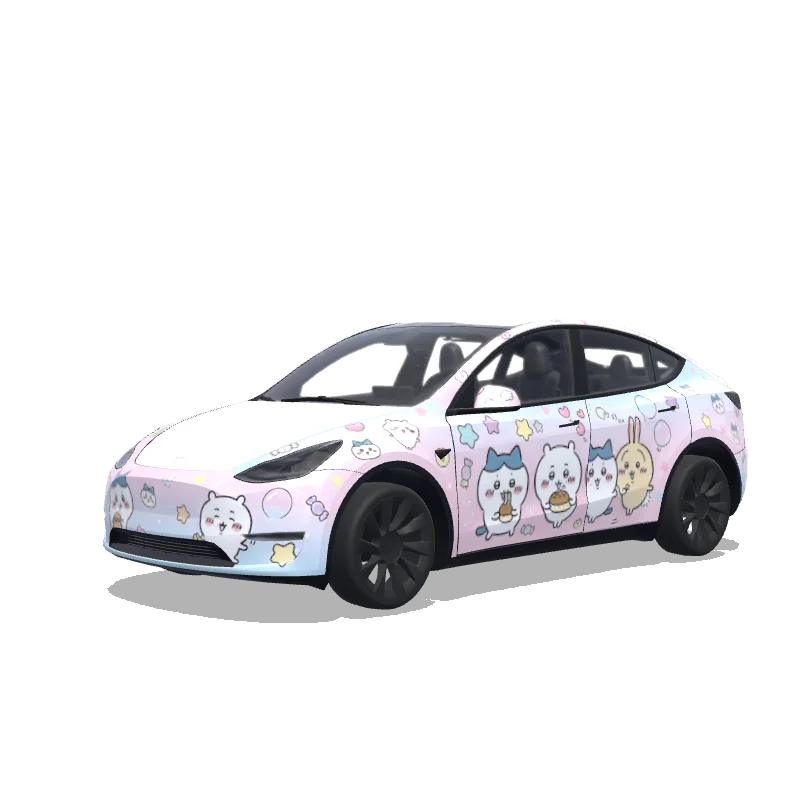 Tesla Model Y custom wrap design