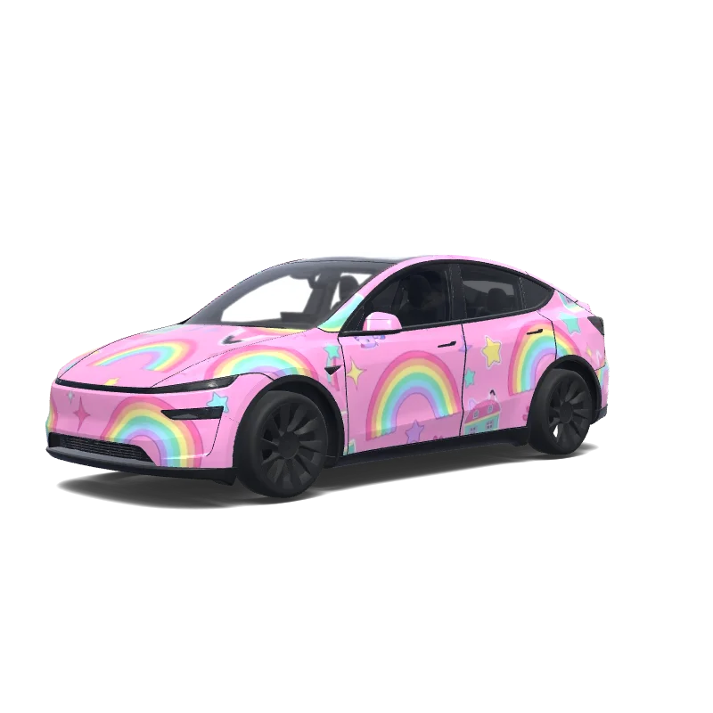 Tesla Model Y (2025+ Premium) tilpasset wrap-design