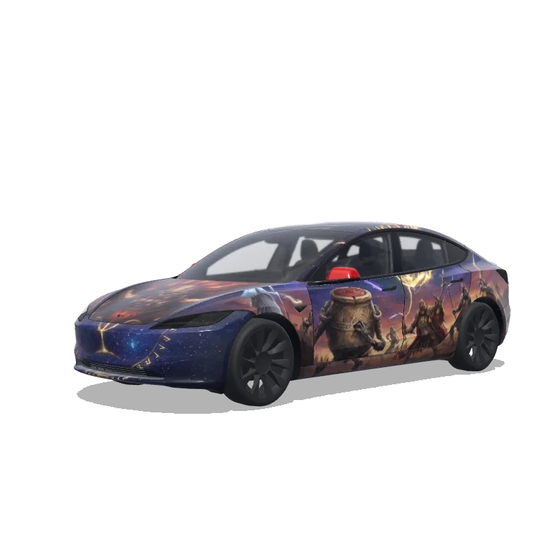 Tesla Model 3 (2024+ Standard/Premium) カスタムラップデザイン