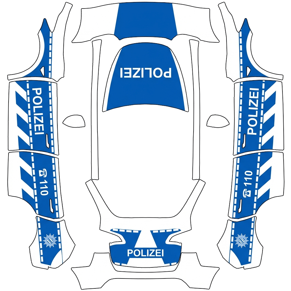 Diseño de vinilo para Model Y - flat wrap PNG for Model Y Paint Shop