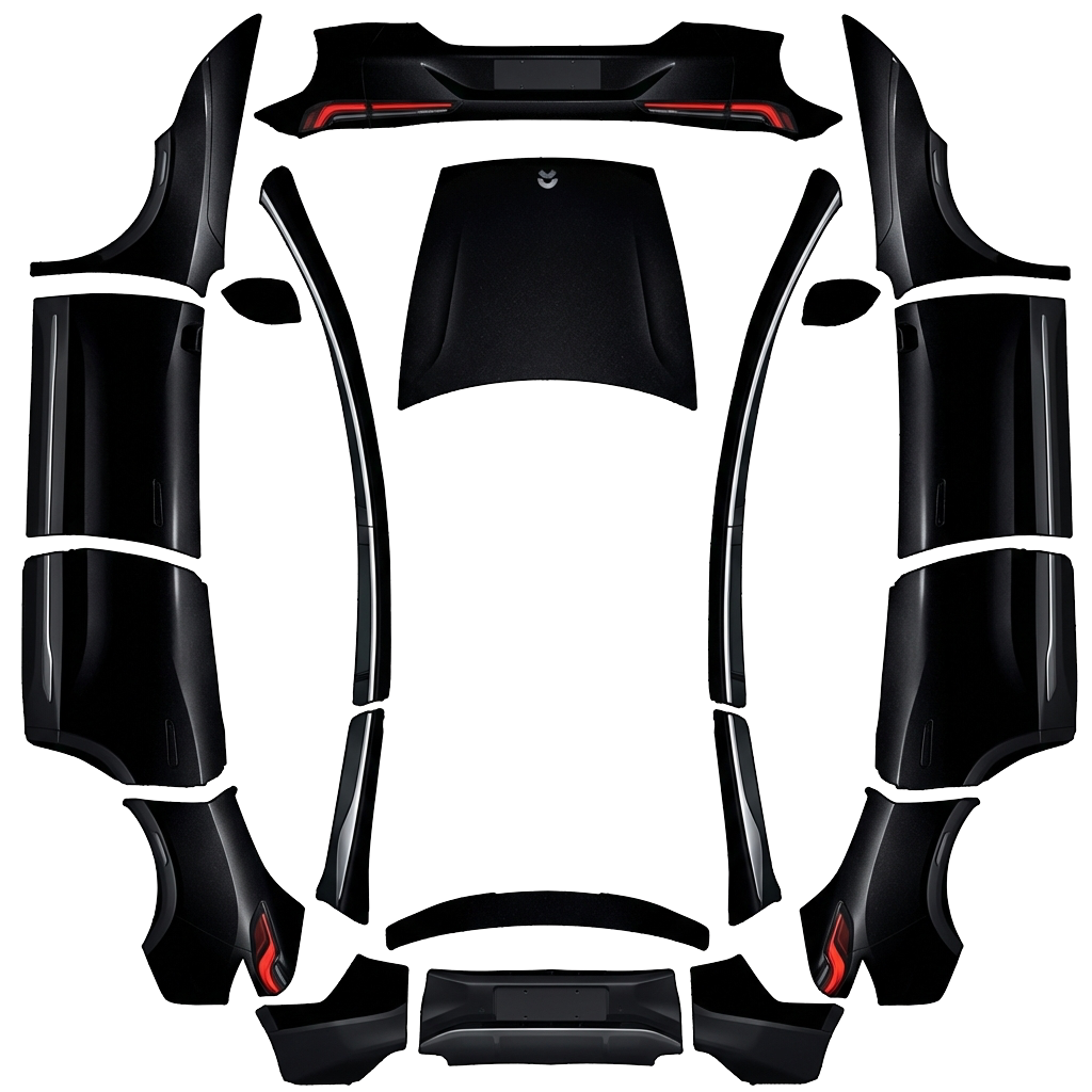 Model Y Wrap Design - flat wrap PNG for Model Y L Paint Shop