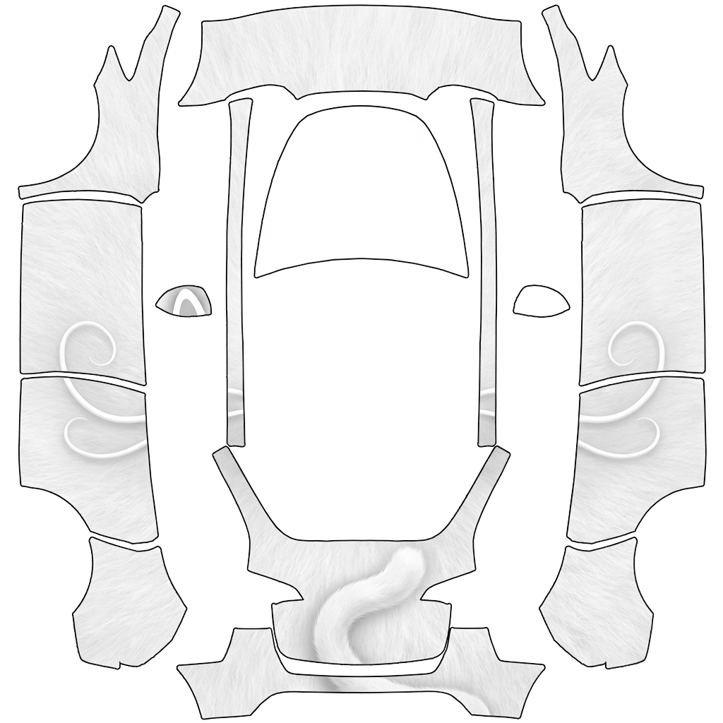 Model Y Wrap Design - flat wrap PNG for Model Y Paint Shop